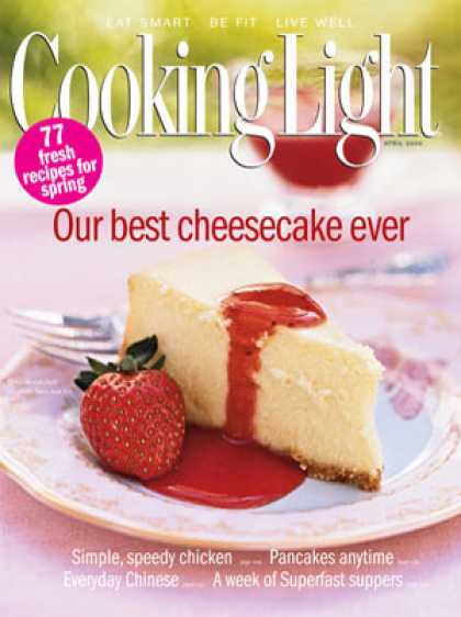 Cooking Light - Cheesecake with Fresh Strawberry Sauce