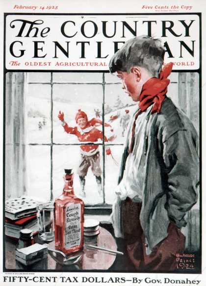 Country Gentleman - 1925-02-14: Cough Keeps Him In (WM. Meade Prince)
