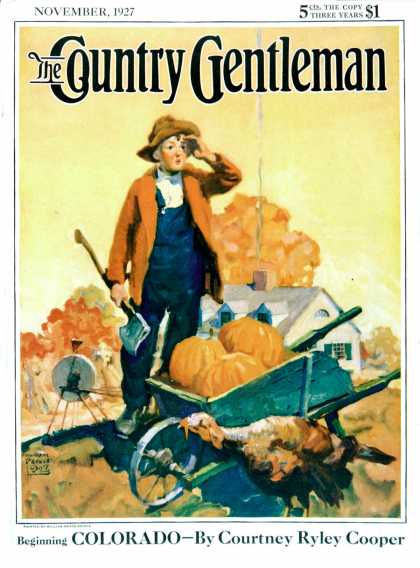 Country Gentleman - 1927-11-01: Where's That Turkey? (WM. Meade Prince)