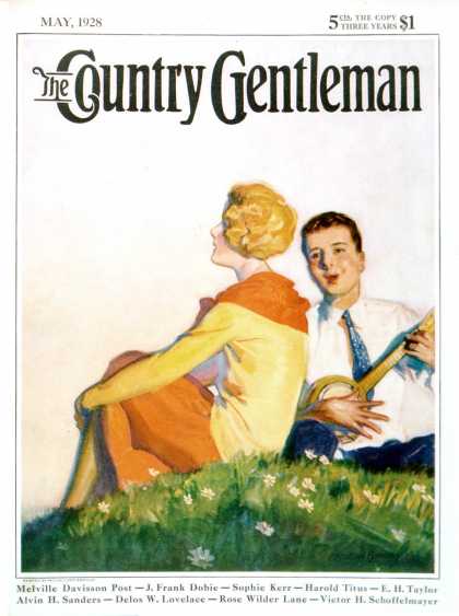 Country Gentleman - 1928-05-01: Hillside Serenade (McClelland Barclay)