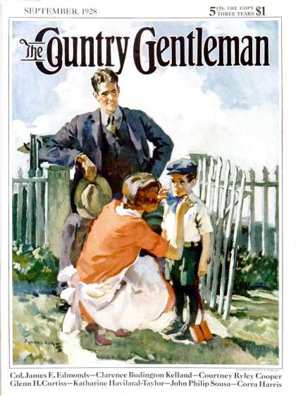 Country Gentleman - 1928-09-01: First Day of School (Haddon Sundblom)