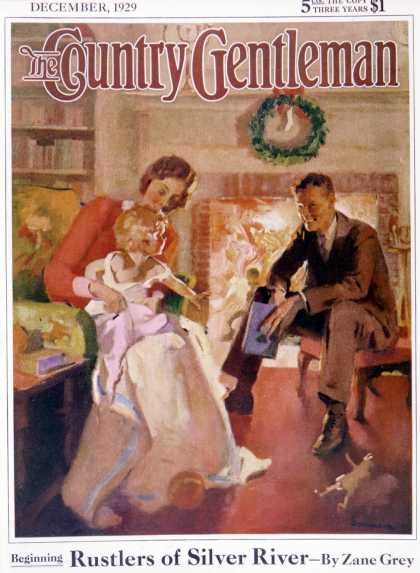 Country Gentleman - 1929-12-01: Baby's First Christmas (Haddon Sundblom)