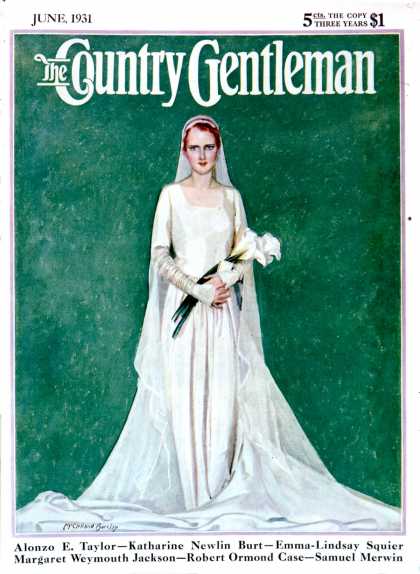 Country Gentleman - 1931-06-01: Bride with Calla Lilies (McClelland Barclay)