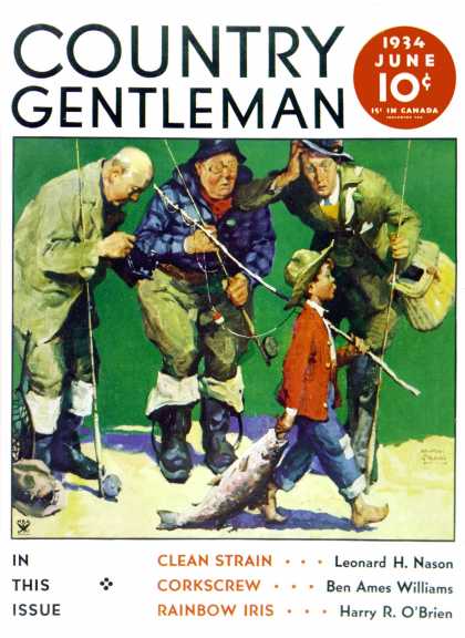 Country Gentleman - 1934-06-01: Cane Pole Catch (WM. Meade Prince)