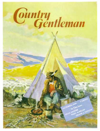 Country Gentleman - 1940-10-01: Camping Near Sheep (Unknown)