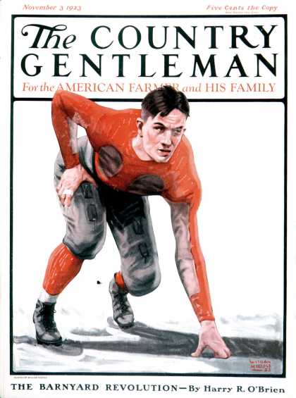 Country Gentleman - 1923-11-03: Football Player (WM. Hoople)