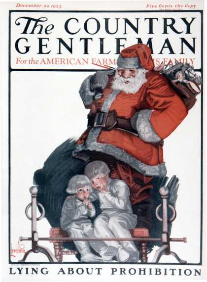Country Gentleman - 1923-12-22: Santa Overhears (F. Lowenheim)