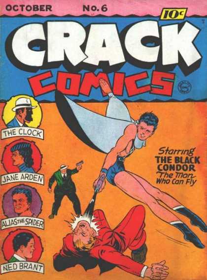 Crack Comics 6 - Crack Comics - No 6 - Black Condor - The Clock - Jane Arden