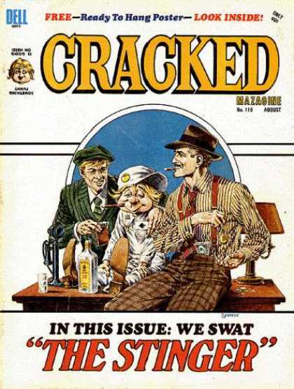 Cracked 118 - Free Ready To Hang Poster - In This Issue We Sway The Stinger - Smoking - Alcohol - Suspenders
