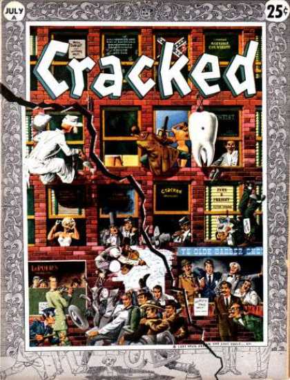 Cracked 3 - Tooth - July Issue - 25 Cents - Wheel - Crowd