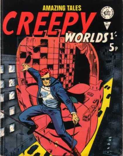 Creepy Worlds 117 - Amazing Tales - Man - Approved Comics - Business Suit - Sunglasses