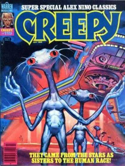 Creepy 119 - Aliens - Alex Nino - Space Ship - Super Special Classics - Human Race