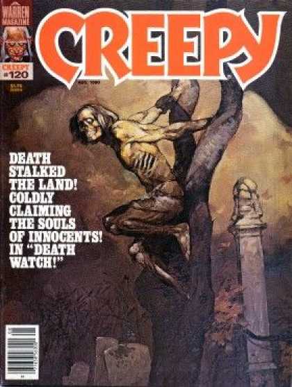 Creepy 120 - Death - Fear - Warren Magazine - American Horror - Cemetary