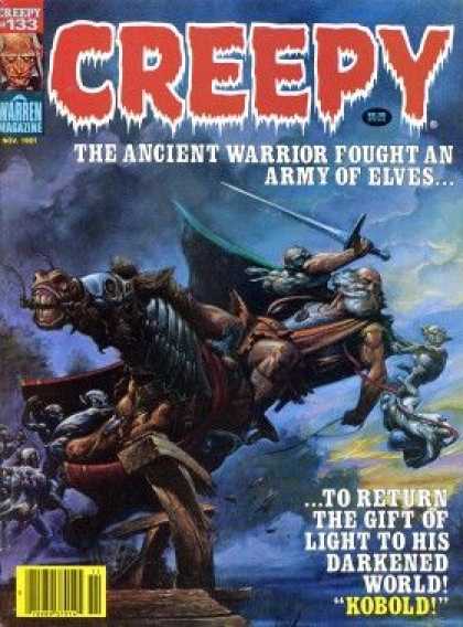 Creepy 133 - Ancient Warrior - Army Of Elves - Sword - Horse - Kobold