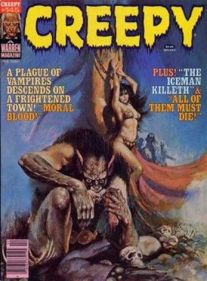 Creepy 145 - Moral Blood - Creefy - Warren Magazine - Vampires - The Iceman Killeth