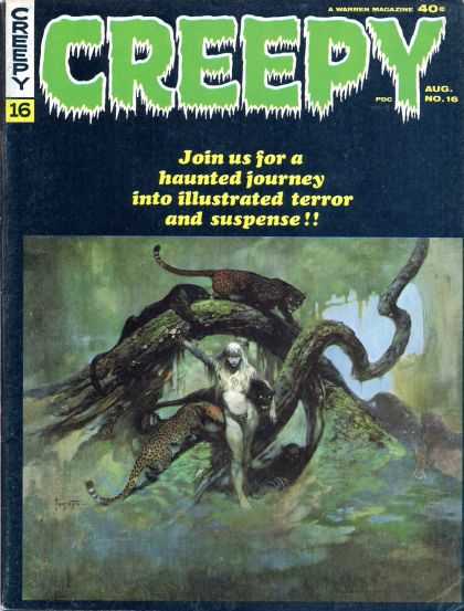 Creepy 16 - Panther - Real Suspense - Creamy One - Haunted Journey - Melted Hour - Gray Morrow
