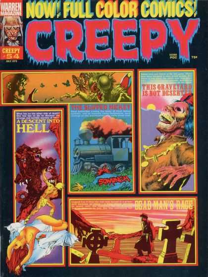 Creepy 54 - Hell - Train - Cementary - Smoke - Color Comics