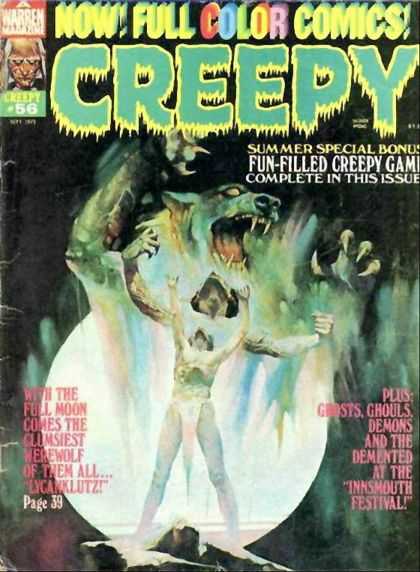 Creepy 56 - Full Color Comics - Lycanklutz - Ghosts - Full Moon - Ghouls