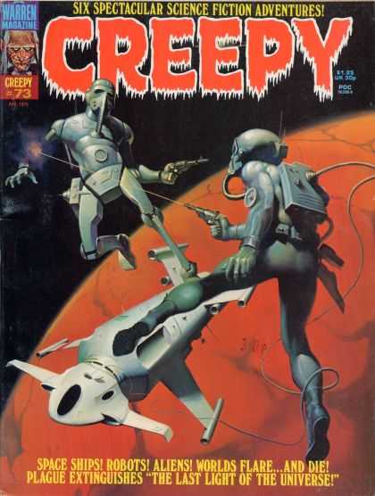 Creepy 73 - Space - Planet - Warren Magazine - Creepy - Six Spectacular