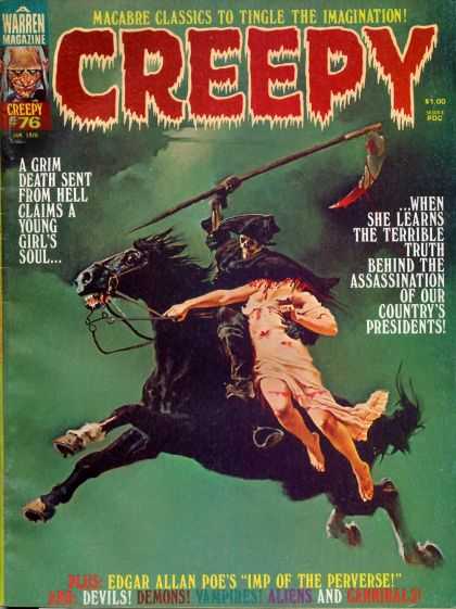 Creepy 76 - Warren Magazine - Edgar Allan - Magabre Classics - Devils - Demons