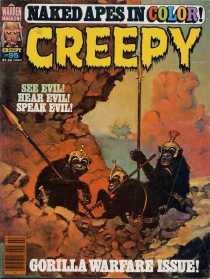 Creepy 95 - Warren - Naked Apes In Color - See Evil Hear Evil Speak Evil - 95 - Spears