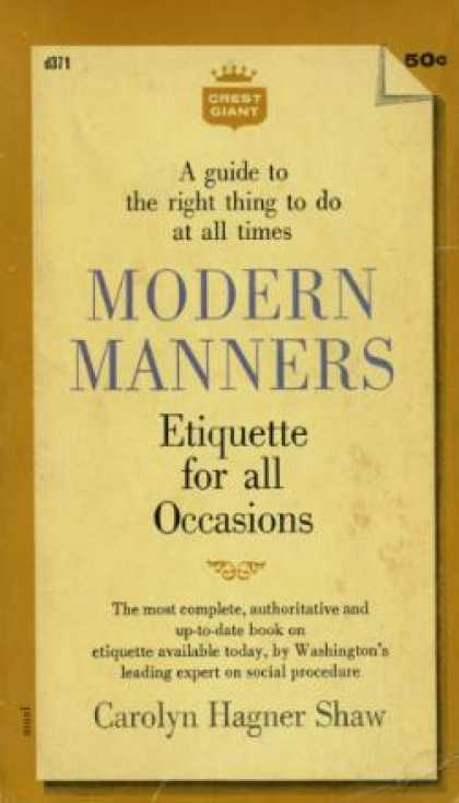 Crest Books - Modern Manners