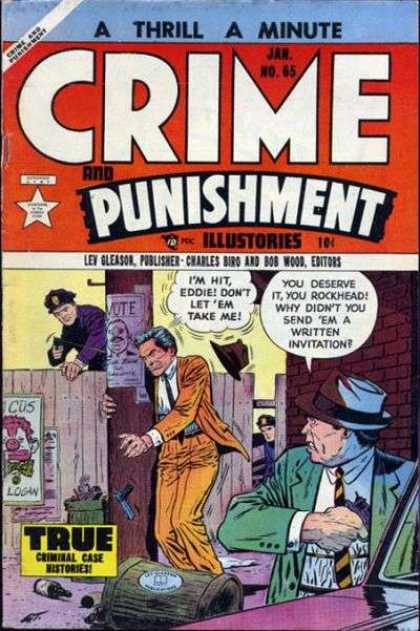 Crime and Punishment 65 - Policeman - Telephone Pole - Fence - Gun - True Criminal Case Histories