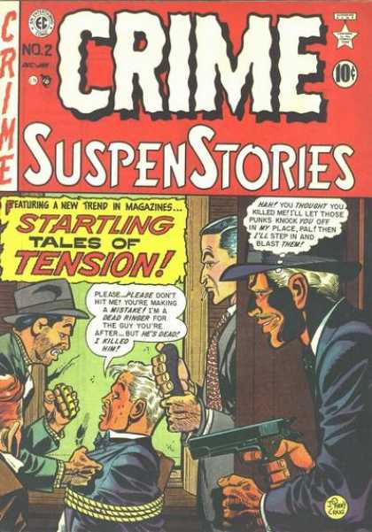 Crime SuspenStories 2 - Man Tied Up To Chair - Guns - Gangsters - Tension - Punch