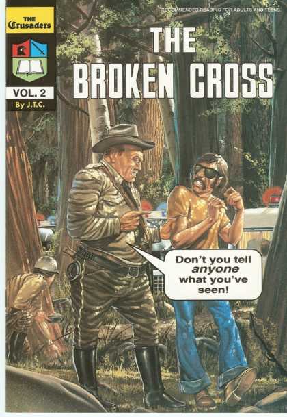 Crusaders - The Broken Cross - Police - Man - Caped - Forest - Shade - Dan Jurgens