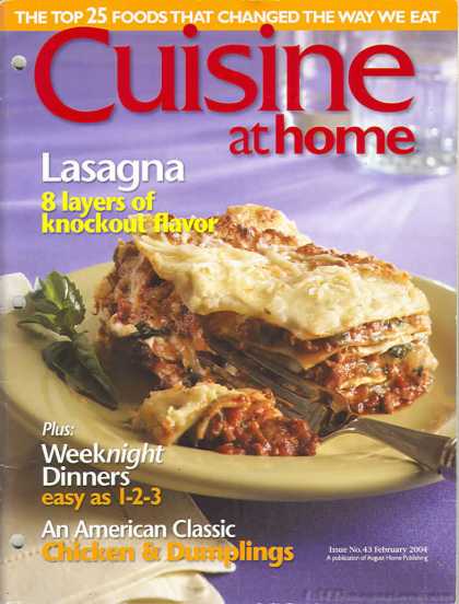 Cuisine At Home - February 2004