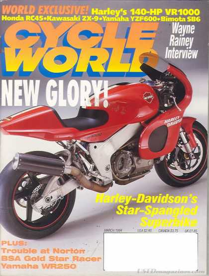 Cycle World - March 1994