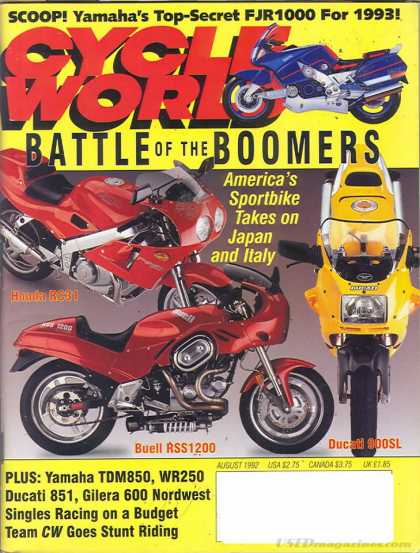 Cycle World - August 1992