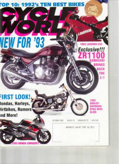 Cycle World - October 1992