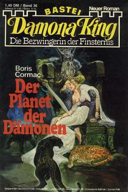 Damona King - Der Planet der Dï¿½monen - Angle - Knife - Horn - Chair - Beard