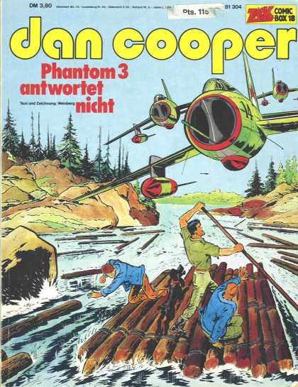 Dan Cooper 1 - Comic Box 18 - Aeroplane - Rock - Tree - Water