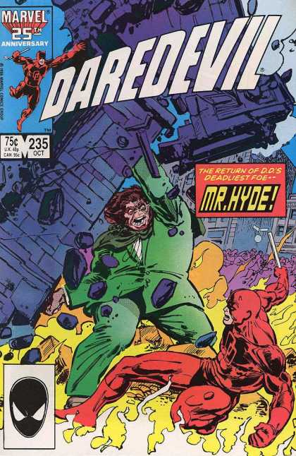 Daredevil 235 - Marvel - Battle - Costume - Giant - Flame - Klaus Janson