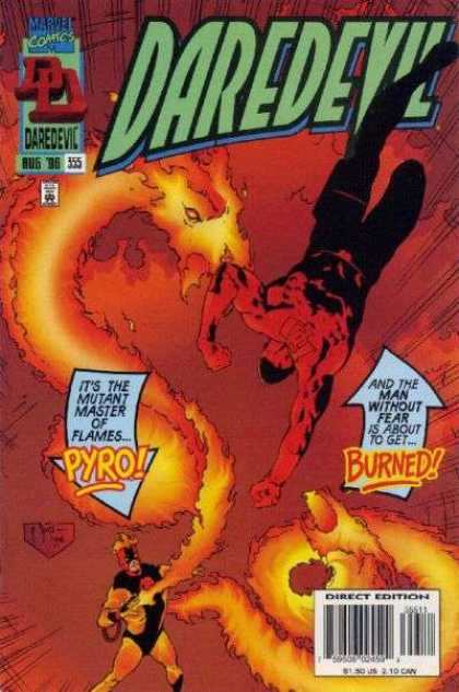 Daredevil 355 - August - No 355 - Pyro - Fire - Marvel