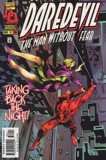 Daredevil 364 - Taking Back The Night - Falling - Rescue - Man Without Fear - High Rise Buildings - Gene Colan