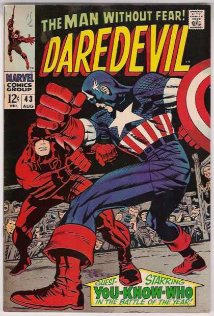 Daredevil 43 - Hero Without Fear - Marvel Comics Devil - Captain Planet Comic - Battle Of The Year - Marvel Captain Planet - Jack Kirby