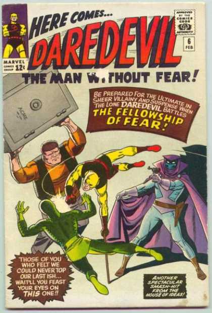Daredevil 6 - The Man Without Fear - Daredevil - The Fellowship Of Fear - From The House Of Ideas - Marvel