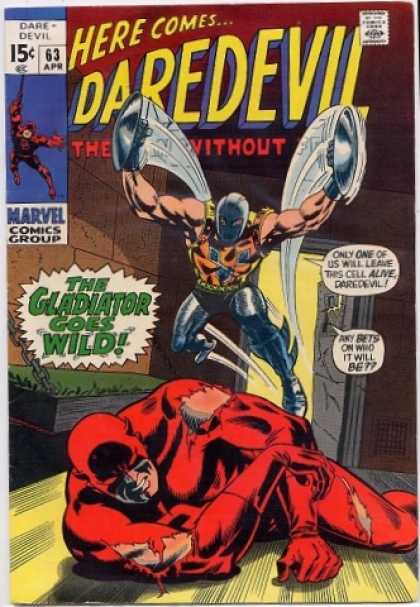 Daredevil 63 - Marvel Comics - Silver Age - Superheros - Blind - Gladiator - Gene Colan