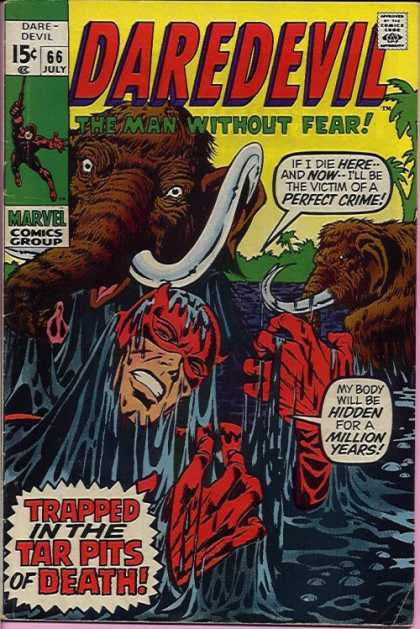 Daredevil 66 - July - Marvel - Wooly Mammoth - Speech Bubbles - 15 Cents