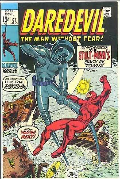 Daredevil 67 - Marvel Comics - Stilt-man Fights Daredevil - Dare-devil - Stil-man Back - Bill Everett