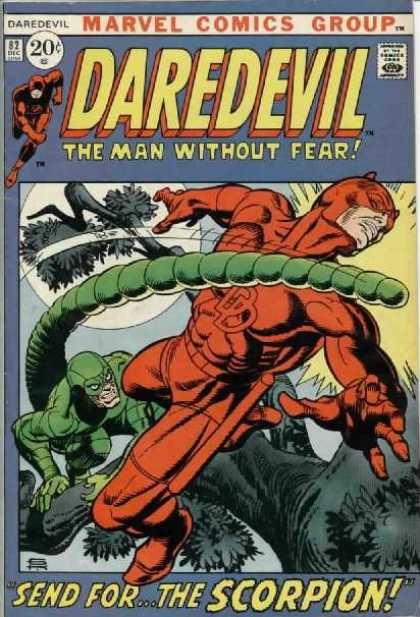 Daredevil 82 - Marvel Comics Group - 2 Dec - 20 Cents - The Man Without Fear - Send For The Scorpian
