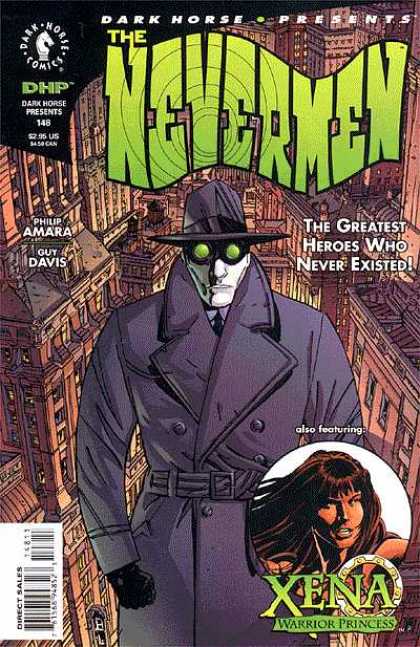 Dark Horse Presents 148 - The Nevermen - Heros Who Never Existed - Xena - Green Goggles - City Buildings - Dave Stewart, Guy Davis