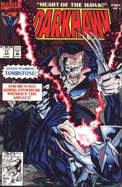 Darkhawk 11 - Tombstone - Amulet - 30th Anniversary - Red Light - Heart Of The Hawk - Mike Manley