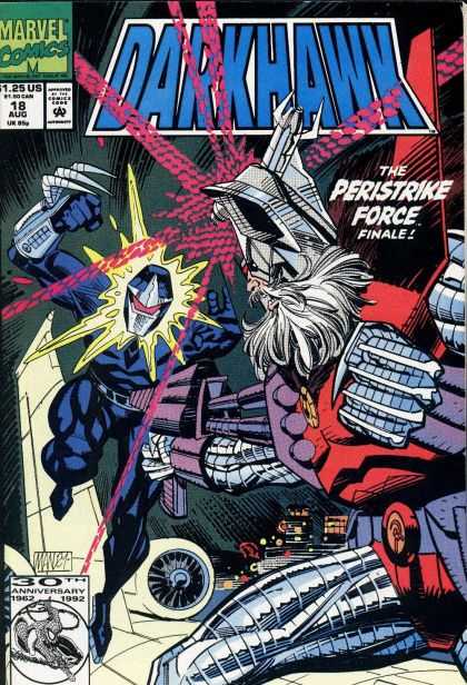 Darkhawk 18 - Perstrike Force - Finale - Darkhawk Finale - Battle On Cover - Marvel Comics - Mike Manley
