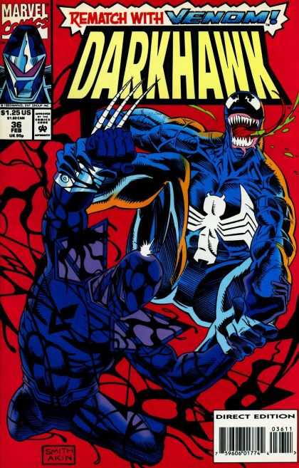 Darkhawk 36 - Spider - Fight - Venom - Mask - Claw