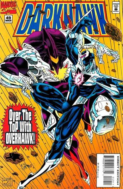 Darkhawk 49 - Marvel Comics - Overhawk - Purple Gem - Rocks - Silver Hands