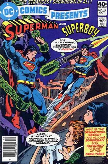 DC Comics Presents 14 - Strangest Showdown Of All - Superman - Superboy - Superman And Superboy - Superboy Sentences Superman To Death - Dick Giordano